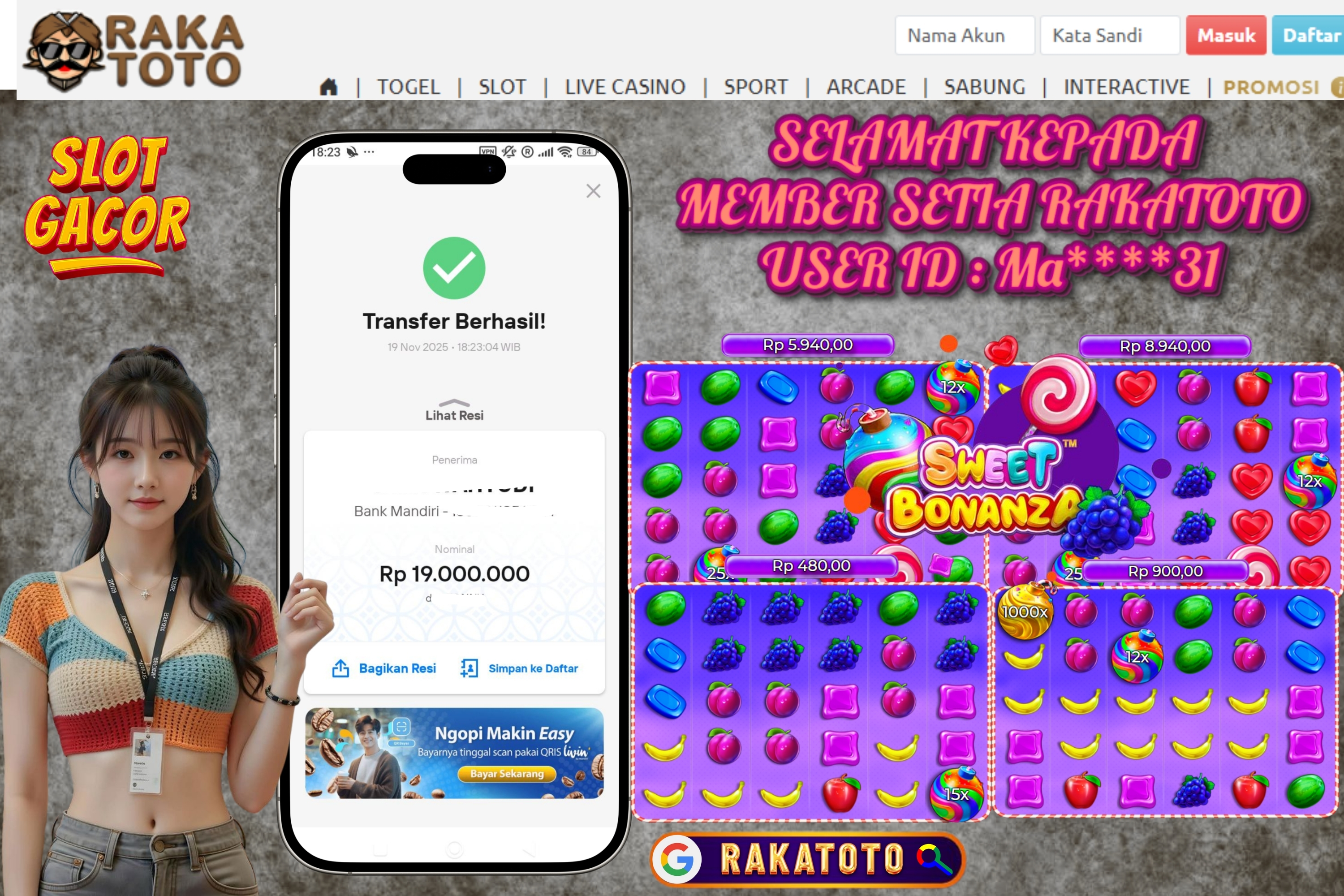 JACKPOT JACKPOT SWEET BONANZA